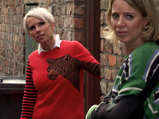 Debbie, Abi and Peter on Coronation Street on September 21, 2020