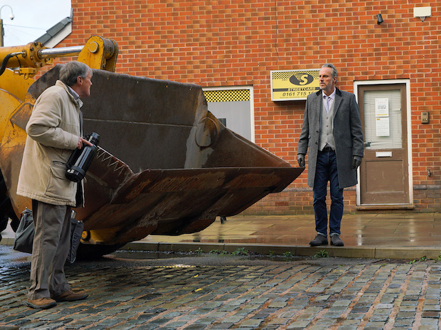 Residents protest against Ray's plans on Coronation Street on December 7, 2020