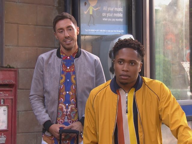 Scott and Mitchell on Hollyoaks on October 27, 2020