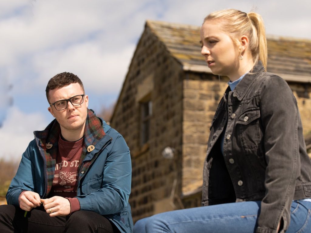 Vinny and Belle on Emmerdale on June 20, 2023