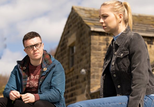 Vinny and Belle on Emmerdale on June 20, 2023