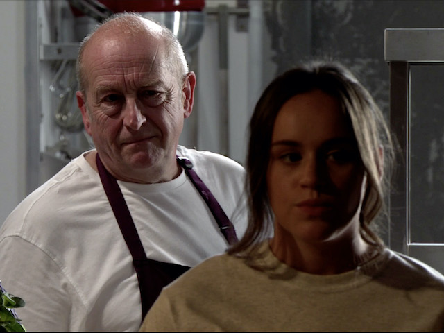 Faye and Geoff on Coronation Street on August 5, 2020
