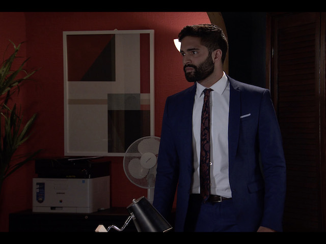 Imran and Leanne on Coronation Street on November 25, 2020