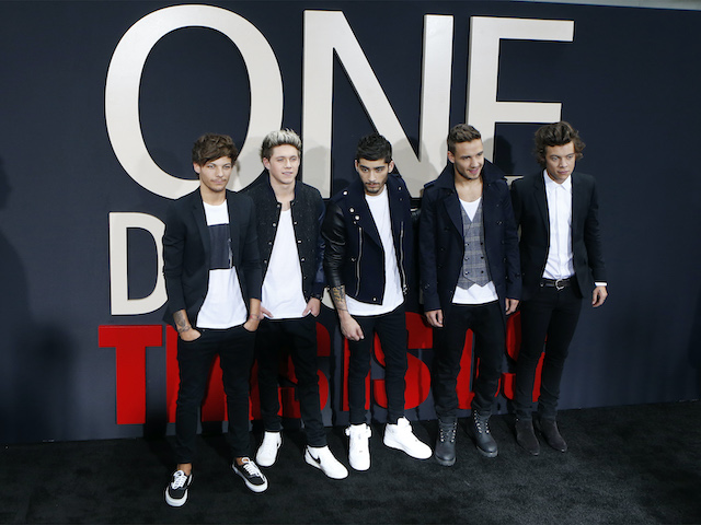 One Direction pictured on August 26, 2013