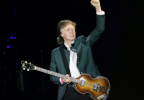 Paul McCartney pictured on October 13, 2017