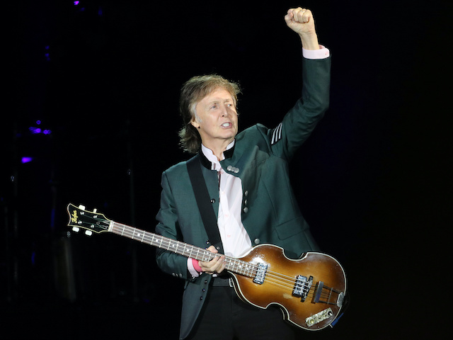 Paul McCartney pictured on October 13, 2017