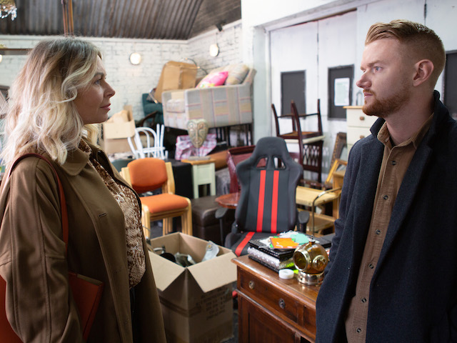Laura and Gary on Coronation Street on July 10, 2020