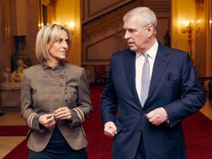 Emily Maitlis and Prince Andrew during the Newsnight interview