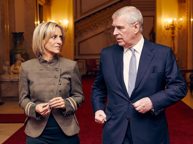 Emily Maitlis and Prince Andrew during the Newsnight interview