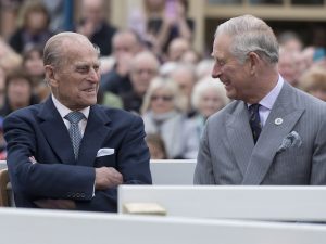 Prince Philip and Prince Charles pictured on October 27, 2016
