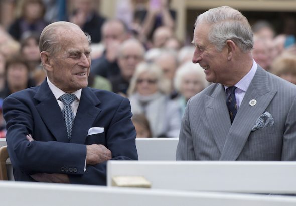 Prince Philip and Prince Charles pictured on October 27, 2016