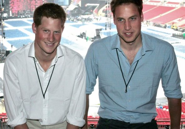 Prince William and Prince Harry pictured on June 30, 2007