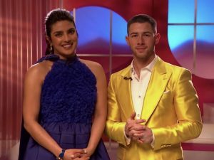 Priyanka Chopra and Nick Jonas presenting the Oscar nominations