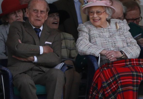 Queen Elizabeth II and Prince Philip pictured on September 2, 2017