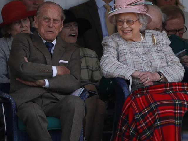 Queen Elizabeth II and Prince Philip pictured on September 2, 2017