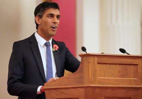 Rishi Sunak pictured on November 4, 2022