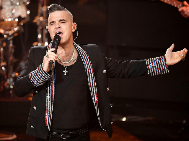 Robbie Williams pictured on December 7, 2019