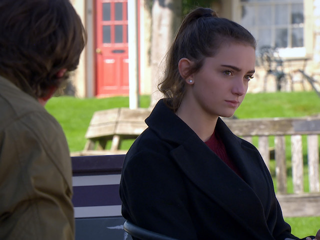 Gabby and Liam on Emmerdale on November 5, 2020