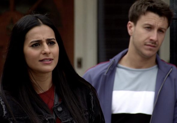 Alya and Ryan on Coronation Street on August 28, 2020