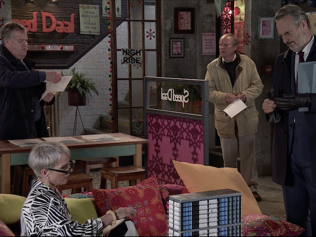 David, Abi, Ray and Debbie on Coronation Street on December 16, 2020
