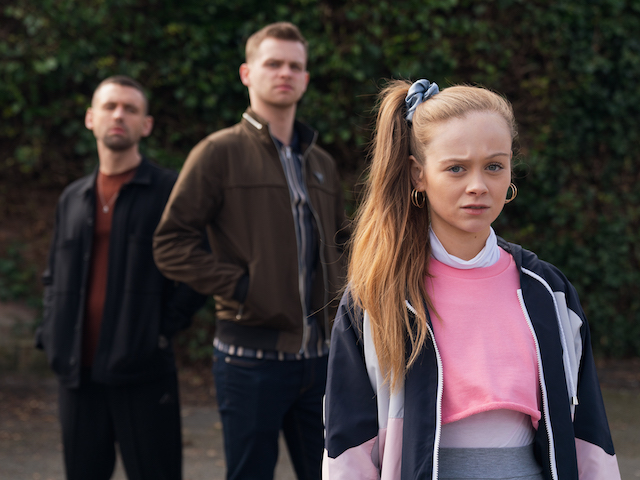 Jordan, Victor and Juliet on Hollyoaks on September 16, 2020