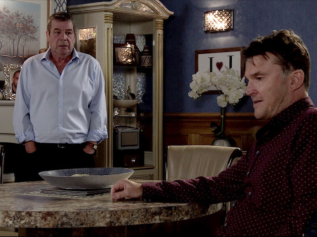 Scott and Johnny on Coronation Street on August 28, 2020