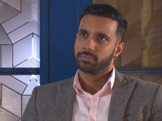 Sami finds Ste working as a cleaner on Hollyoaks on January 13, 2021