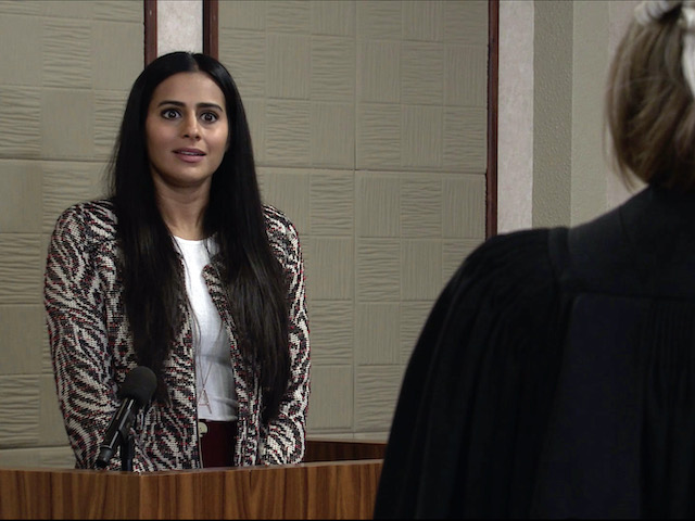 Alya on Coronation Street on December 4, 2020