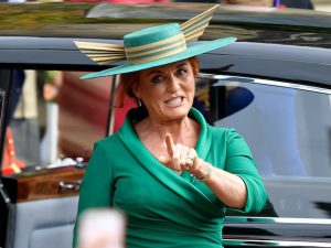 Sarah Ferguson pictured on October 12, 2018