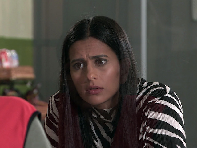 Alya and Yasmeen on Coronation Street on October 5, 2020