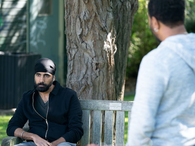 Kheerat and Mitch on EastEnders on September 24, 2020
