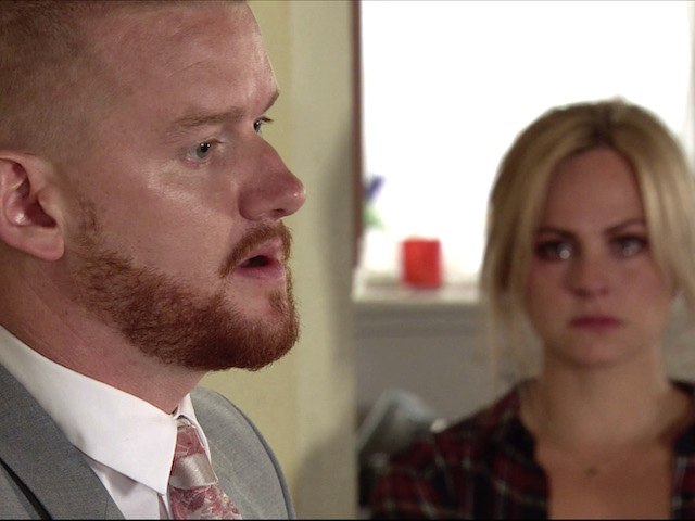 Sarah and Gary on Coronation Street on August 17, 2020