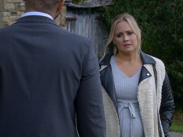 Nate and Tracy on Emmerdale on November 20, 2020