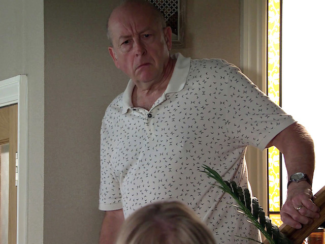 Sally and Geoff on Coronation Street on September 7, 2020
