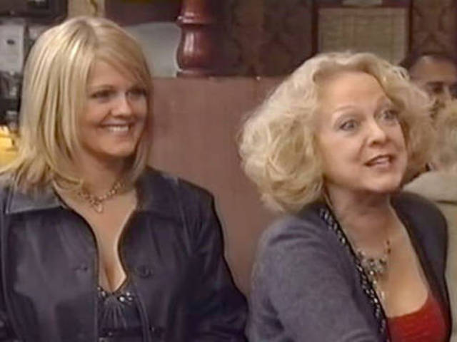Sally Lindsay as Shelley Unwin with Susie Blake as Bev Unwin in Coronation Street