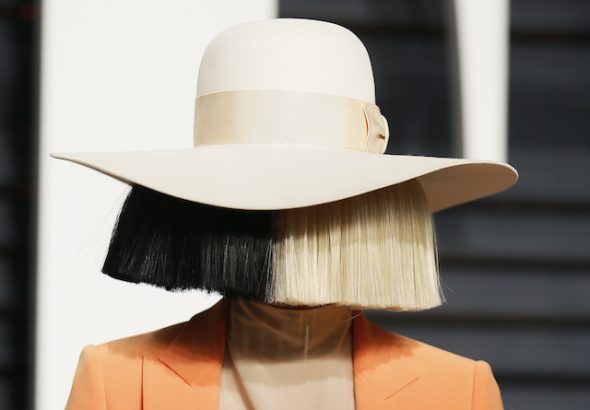 Sia pictured on February 26, 2017
