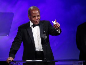 Sidney Poitier pictured on October 8, 2016