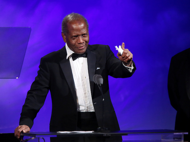 Sidney Poitier pictured on October 8, 2016
