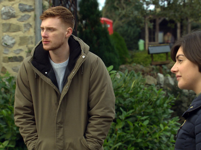 Luke, Ethan and Victoria on Emmerdale on January 26, 2021