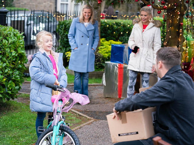 Lexi, Kathy, Lola and Ben on EastEnders on December 25, 2020