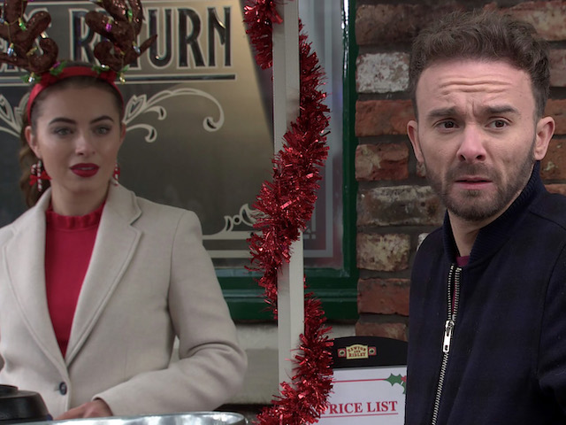 Daisy and David on Coronation Street on December 25, 2020