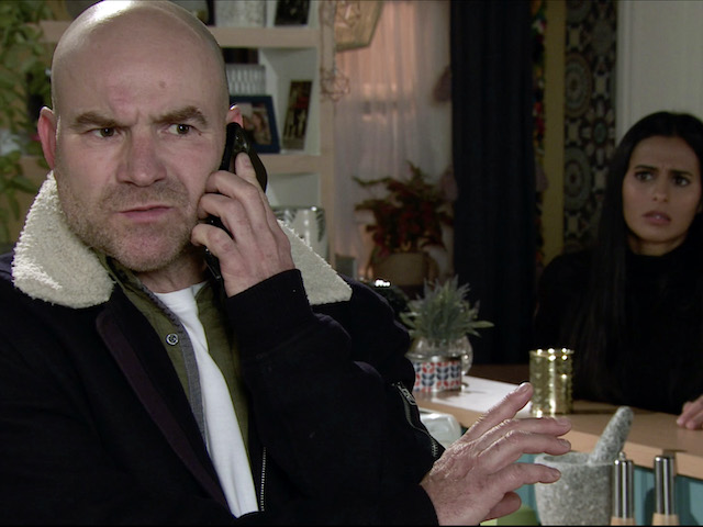 Tim and Alya on Coronation Street on November 30, 2020