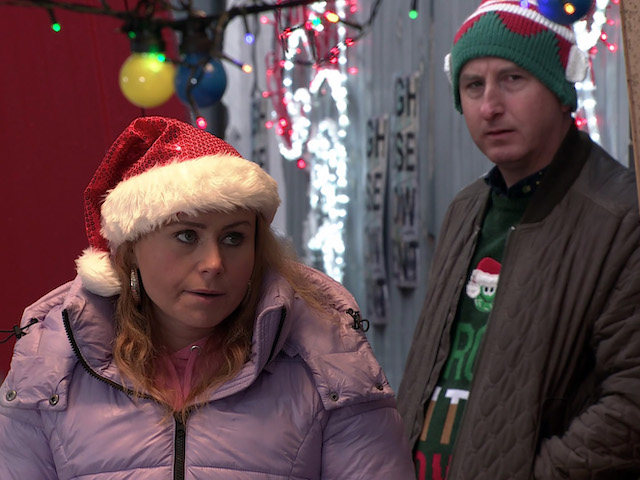Gemma and Kirk on Coronation Street on December 23, 2020