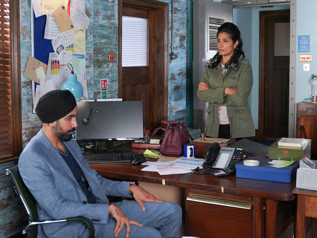 Kheerat and Suki on EastEnders on September 7, 2020