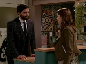 Imran and Toyah on Coronation Street on June 29, 2020