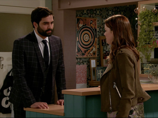 Imran and Toyah on Coronation Street on June 29, 2020