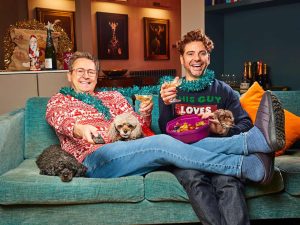 Stephen Webb and Daniel Lustig-Webb on Gogglebox