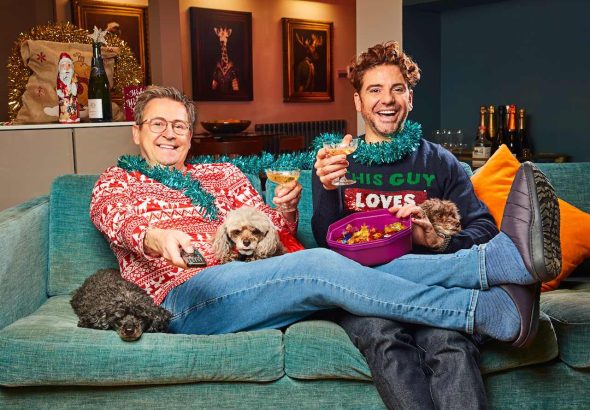 Stephen Webb and Daniel Lustig-Webb on Gogglebox