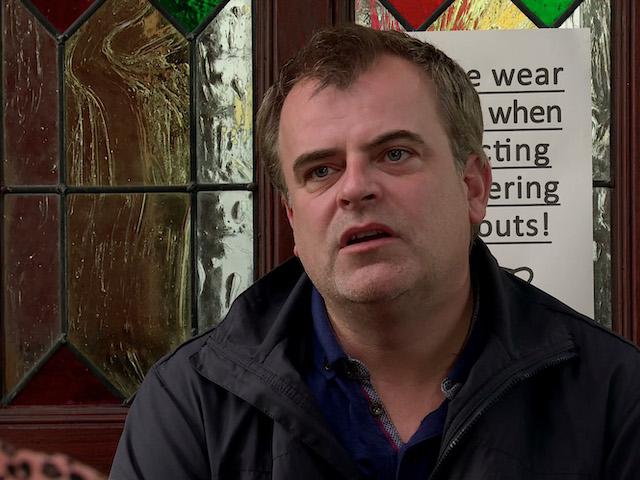 Tracy and Steve on Coronation Street on September 21, 2020