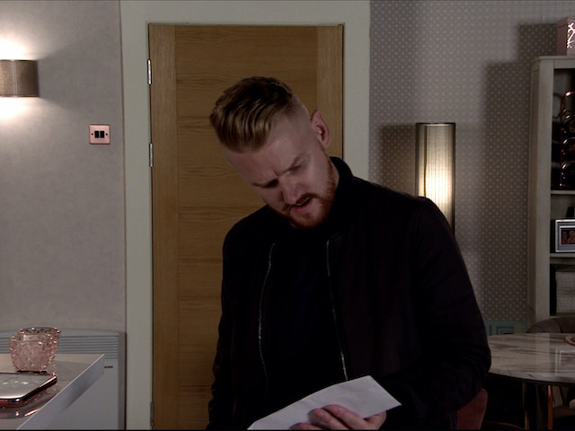 Gary on Coronation Street on August 3, 2020